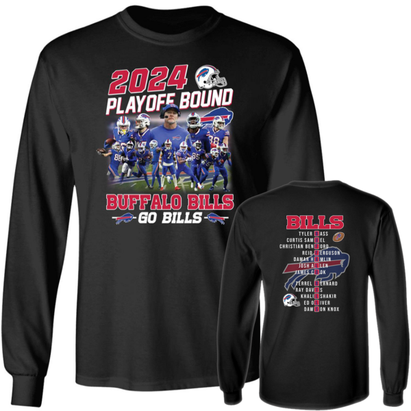 Buffalo Bills 2024 Playoff Bound Go Bills Long Sleeve