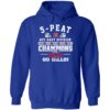 Buffalo Bills 5 Peat 2024 AFC East Division Champions Go Bills Hoodie