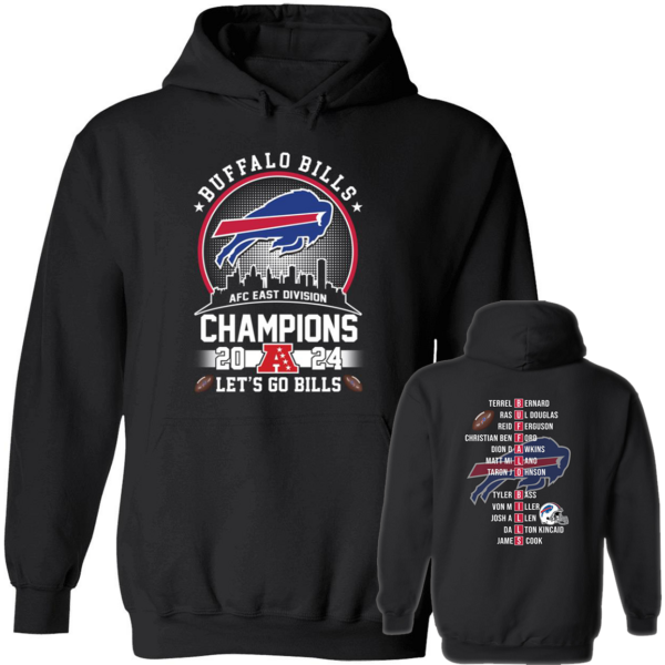 Buffalo Bills AFC East Division Champions 2024 Let's Go Bills Hoodie