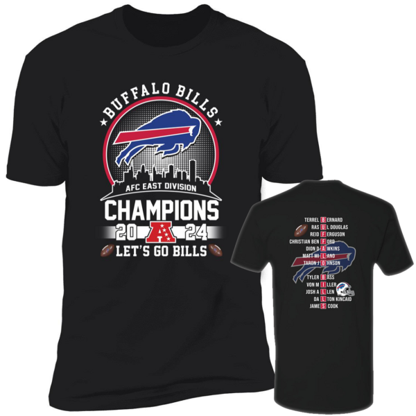 Buffalo Bills AFC East Division Champions 2024 Let's Go Bills Premium Shirt