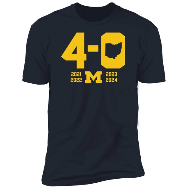 Michigan Football 4 0 In The Game Premium Shirt