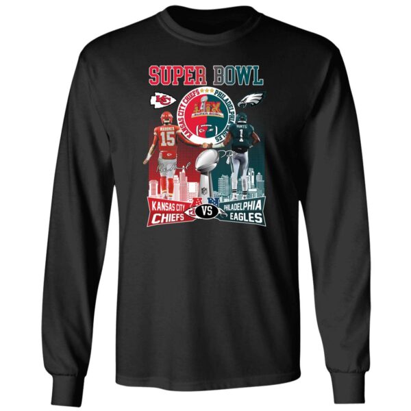 2025 Patrick Mahomes Chiefs Vs Jalen Hurts Eagles Signature Long Sleeve
