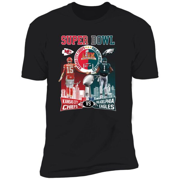 2025 Patrick Mahomes Chiefs Vs Jalen Hurts Eagles Signature Premium Shirt