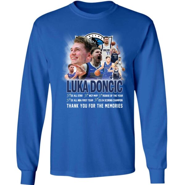 Luka Doncic Thank You For The Memories Long Sleeve