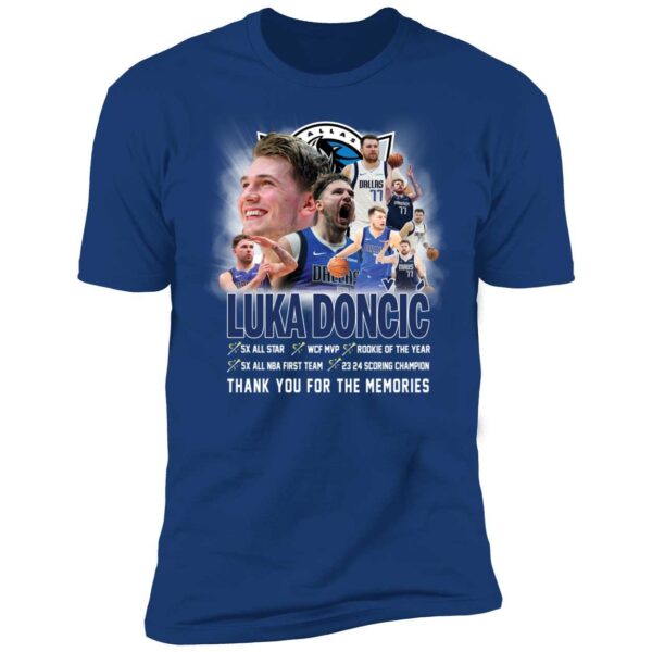 Luka Doncic Thank You For The Memories Premium Shirt