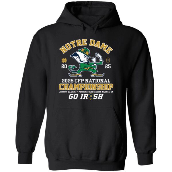 Notre Dame 2025 Cfp National Championship Go Irish Hoodie