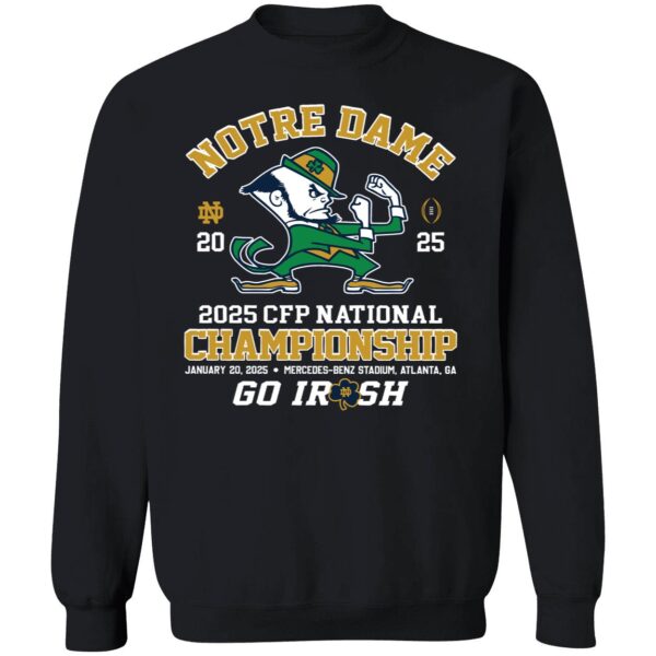 Notre Dame 2025 Cfp National Championship Go Irish Sweatshirt