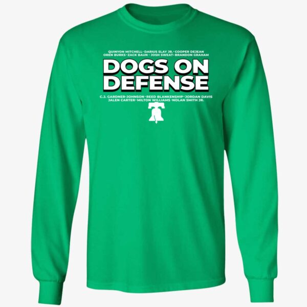 Philadelphia Football Dogs On Defense Long Sleeve