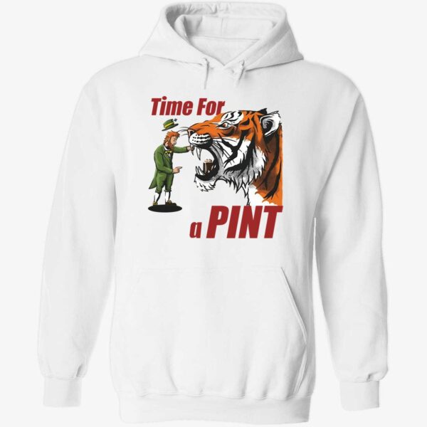 Time For A Pint Tiger St Patrick's Day Hoodie