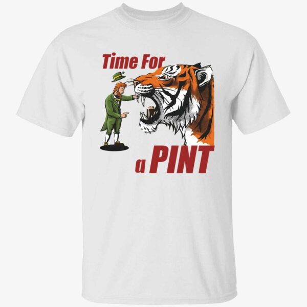 Time For A Pint Tiger St Patrick's Day Shirt