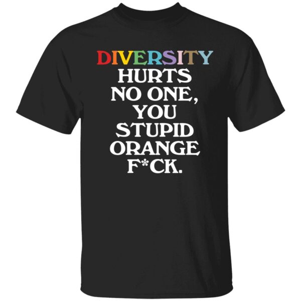 Diversity Hurts No One You Stupid Orange F-ck Shirt
