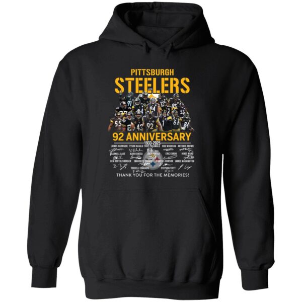 Pittsburgh Steelers 92 Anniversary 1933 2025 Thank You For The Memories Hoodie