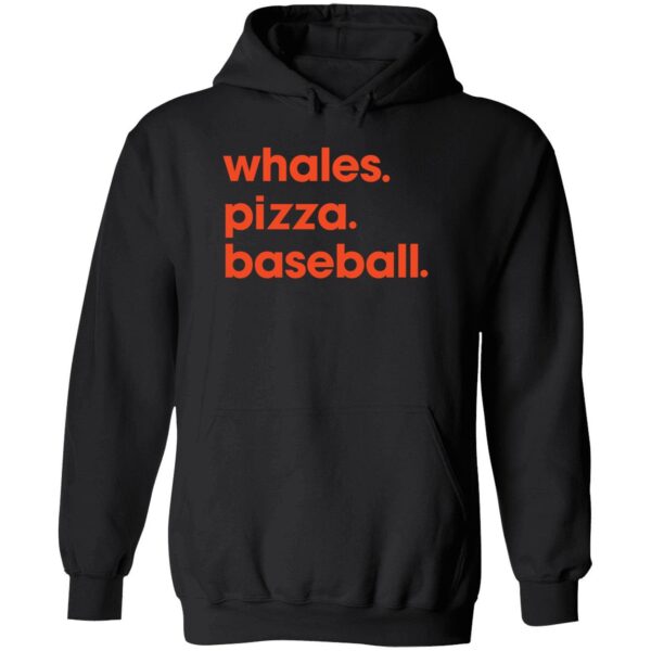 Whales Pizza Baseball Hoodie
