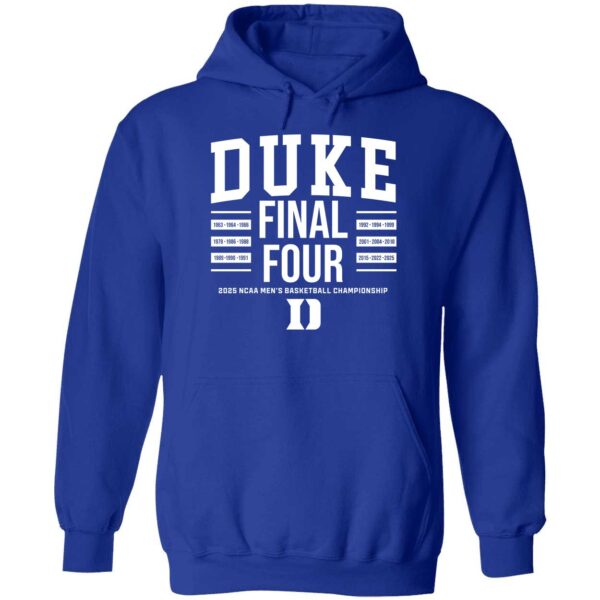 Duke Basketball All Time Final Fours Hoodie