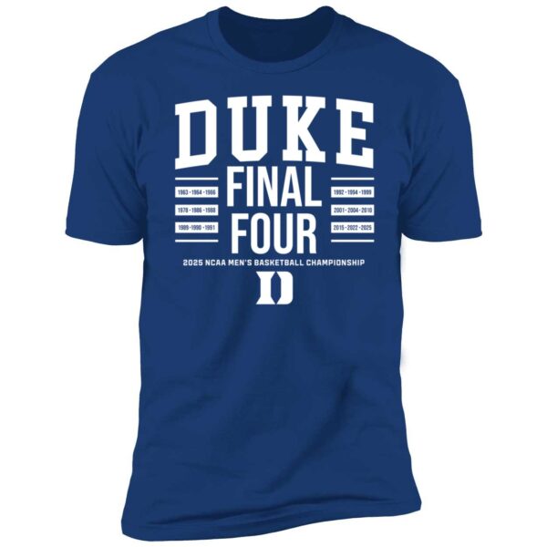 Duke Basketball All Time Final Fours Premium Shirt