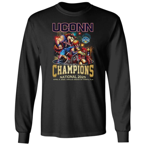 Uconn Huskies Basketball 2025 National Champions Long Sleeve