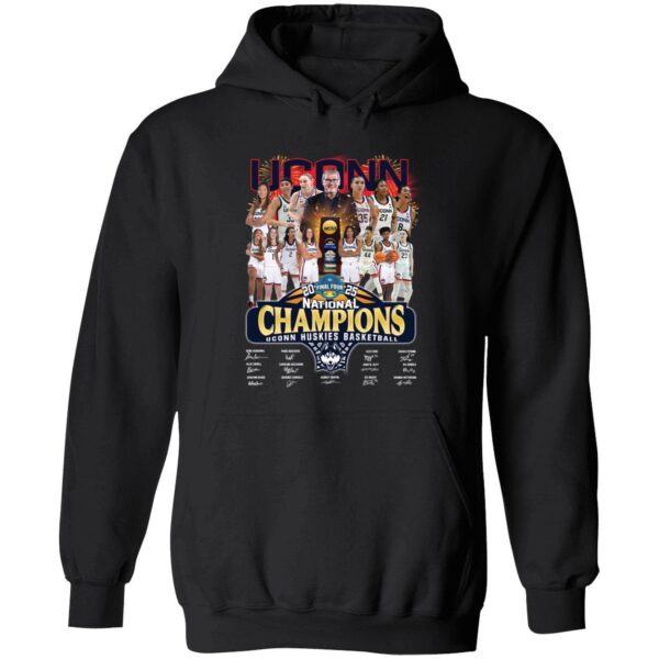 Uconn Huskies Basketball 2025 National Champions Signature Hoodie