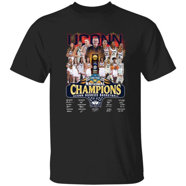 Uconn Huskies Basketball 2025 National Champions Signature Shirt